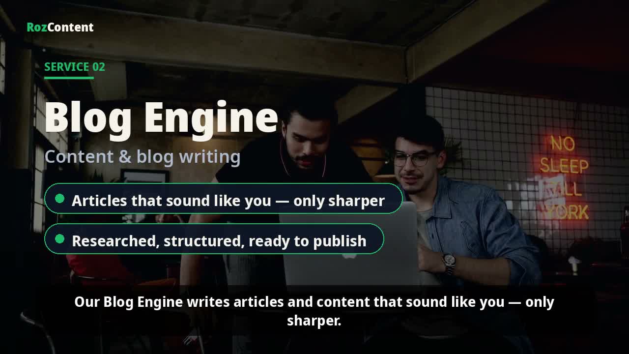 Blog Engine — content and articles that bring buyers