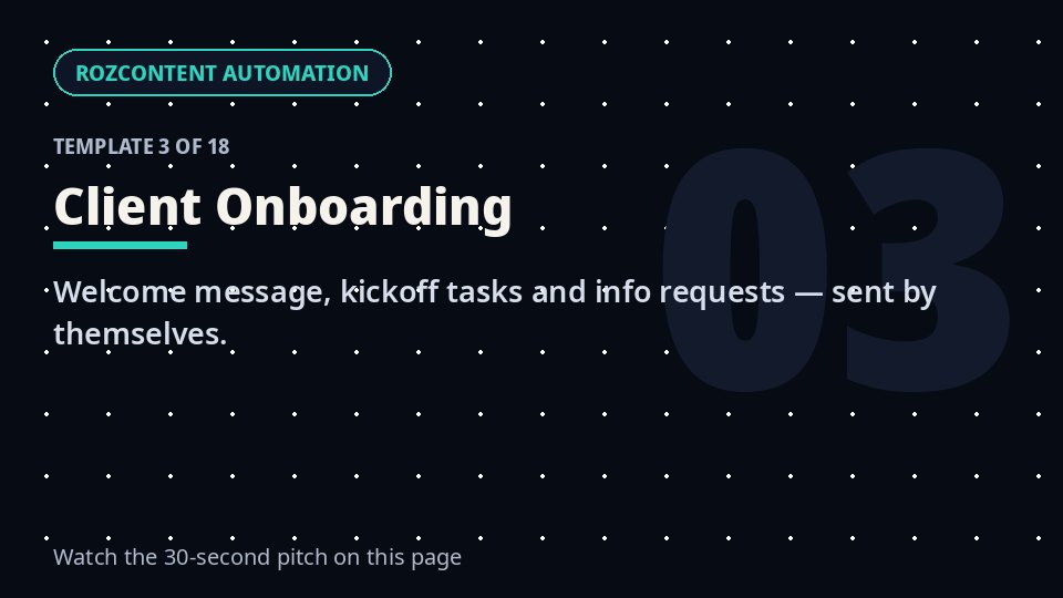 Client Onboarding — ready-made automation